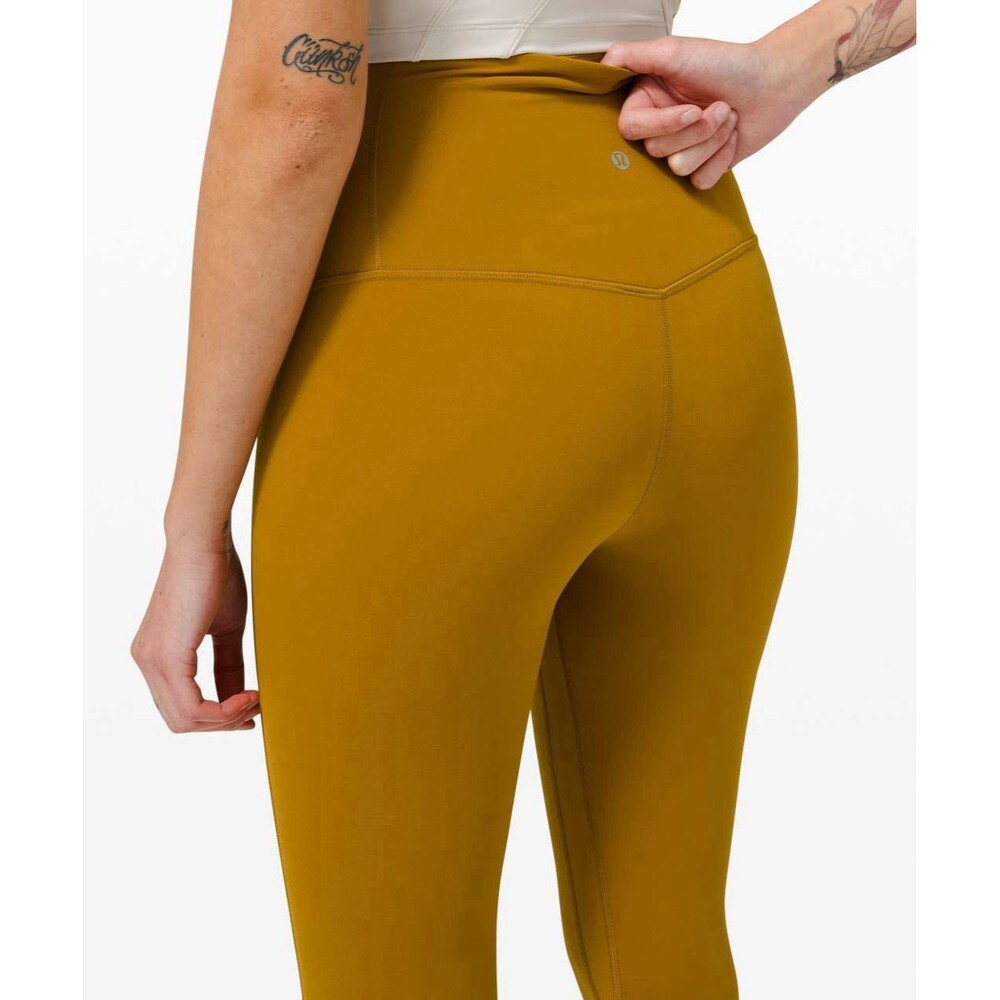 Lululemon Align High-Rise Tights In A Gold Spice Size 6